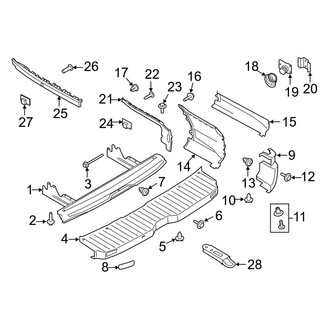Ford OE - Rear Bumper - Bumper & Components