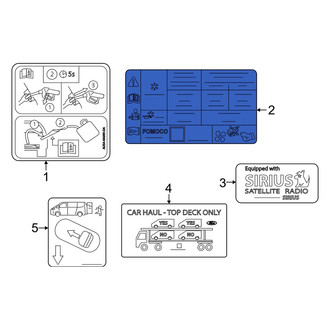 Ford OE - A/C System Information Label