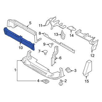 Ford OE - Front Radiator Shutter Assembly