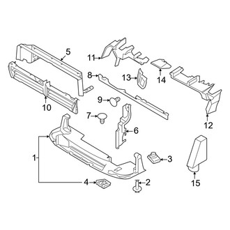 Ford OE - Radiator Support - Splash Shields