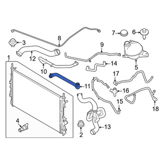 Ford OE - Engine Coolant Overflow Hose