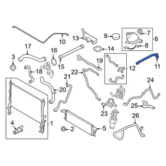 Ford OE - Engine Coolant Overflow Hose