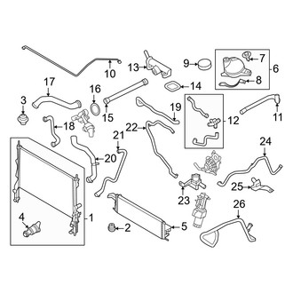 Ford OE - Cooling - Radiator & Components (Gas)