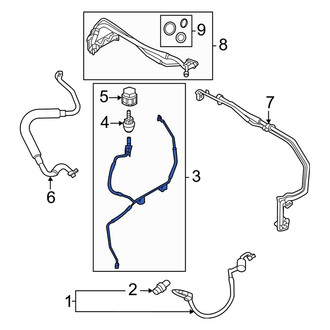 Ford OE - Front A/C Refrigerant Liquid Hose