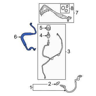 Ford OE - Front A/C Refrigerant Suction Hose