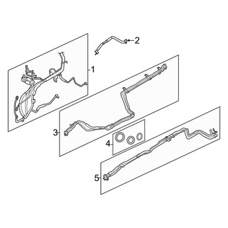 Ford OE - Air Conditioner & Heater - Rear A/C Lines
