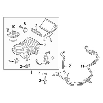 Ford OE - Air Conditioner & Heater - Rear Heater