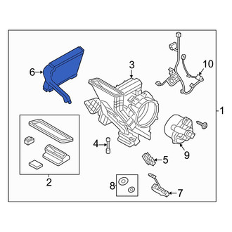 Ford OE - Rear A/C Evaporator Core