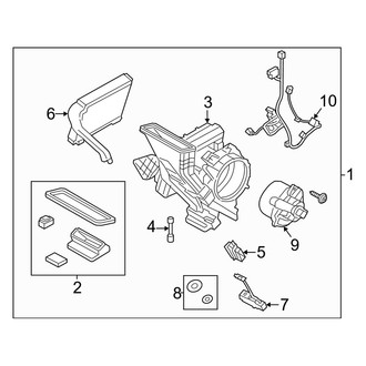 Ford OE - Air Conditioner & Heater - Rear Evaporator
