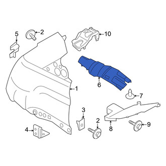 Ford OE - Front Left Fender Splash Shield