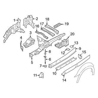 Ford OE - Fender - Structural Components & Rails