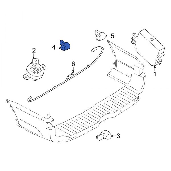 Ford OE NU5Z15K859AQPTM - Front Parking Aid Sensor