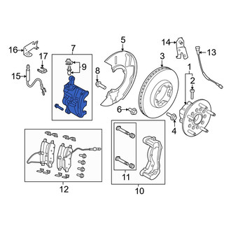 Ford OE - Rear Left Disc Brake Caliper