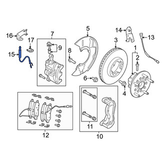 Ford OE - Front Brake Hydraulic Hose