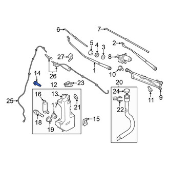 Ford OE - Washer Fluid Reservoir Bolt