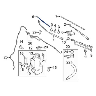 Ford OE - Left Wiper Blade