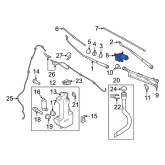 Ford OE - Wiper Motor