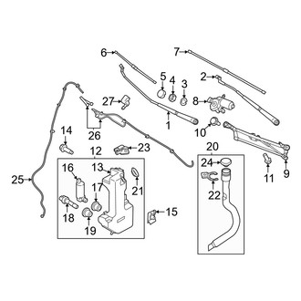 Ford OE - Windshield - Wiper & Washer Components