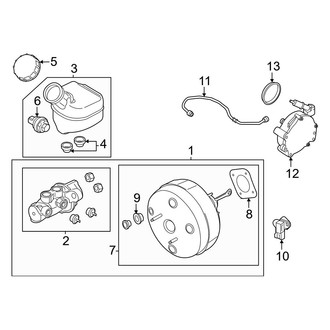 Ford OE - Cowl - Components on Dash Panel
