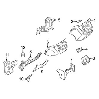 Ford OE - Instrument Panel Components (Lower)