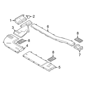 Ford OE - Instrument Panel - Ducts & Louver (Auxiliary, Front)