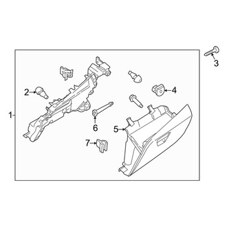 Ford OE - Instrument Panel - Glove Box