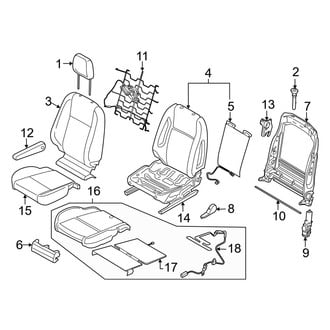 Ford OE - Seats & Tracks - Passenger Seat Components