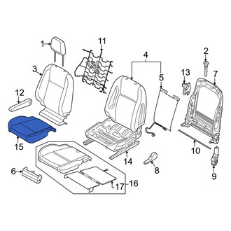 Ford OE - Front Left Seat Cover