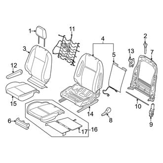 Ford OE - Seats & Tracks - Driver Seat Components