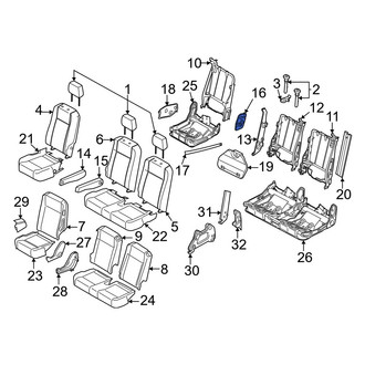 Ford OE - Center Seat Armrest Bracket