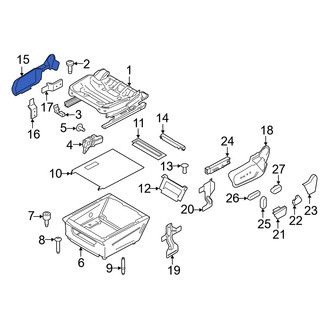 Ford OE - Front Right Outer Seat Trim Panel