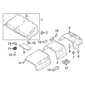 Ford OE - Right Sun Visor Holder