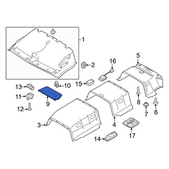 Ford OE - Left Sun Visor
