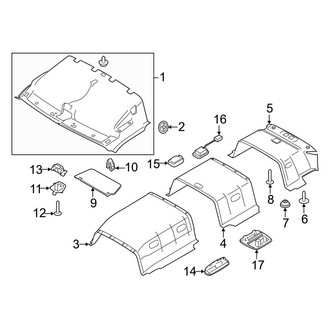 Ford OE - Roof - Interior Trim (Low Roof, With Full Headliner)
