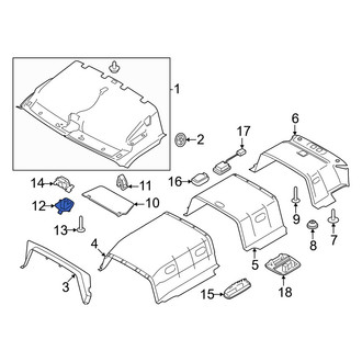 Ford OE - Right Sun Visor Holder