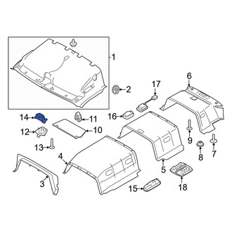 Ford OE - Sun Visor Holder Clip
