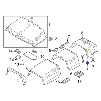 Ford OE - Rear Headliner Cap