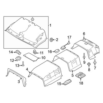 Ford OE - Roof - Interior Trim (High Roof, With Full Headliner)