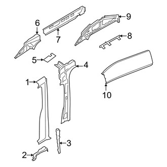 Ford OE - Pillars, Rocker & Floor - Center Pillar (Driver Side)