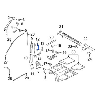 Ford OE - Front Right Interior Grab Bar