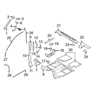 Ford OE - Front Right Interior Grab Bar Bolt