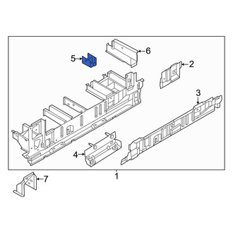 Ford OE - Rear Left Inner Floor Sill Bracket