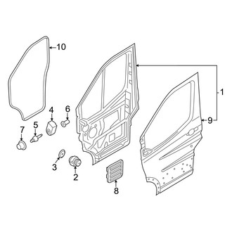 Ford OE - Front Door - Door & Components