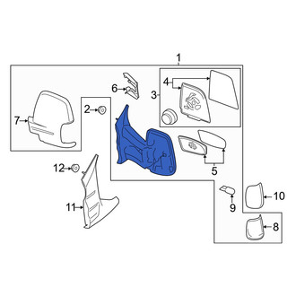 Ford OE - Front Left Door Mirror