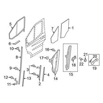 Ford OE - Front Door - Glass & Hardware