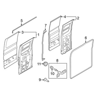 Ford OE - Side Loading Door - Door & Components (Hinged)