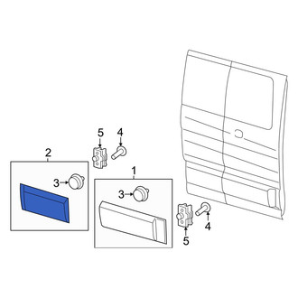 Ford OE - Center Rear Door Molding