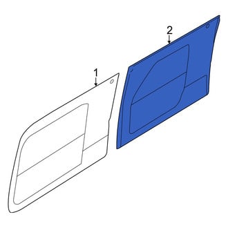 Ford OE - Center Rear Door Glass