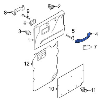 Ford OE - Center Front Interior Door Pull Handle