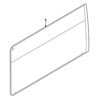Ford OE - Side Loading Door - Glass & Hardware (Sliding, With Low Roof)